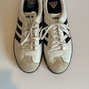 adidas Women’s White & Black Classic Leather Sneakers